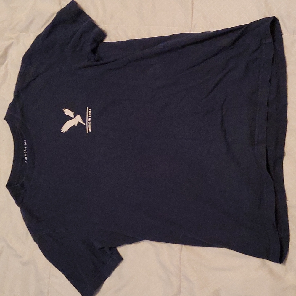 American Eagle Men's XSmall Dark Blue T-Shirt